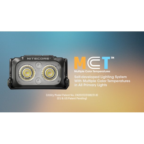 Nitecore NU25 MCT UL pandelygte - 400 lumens