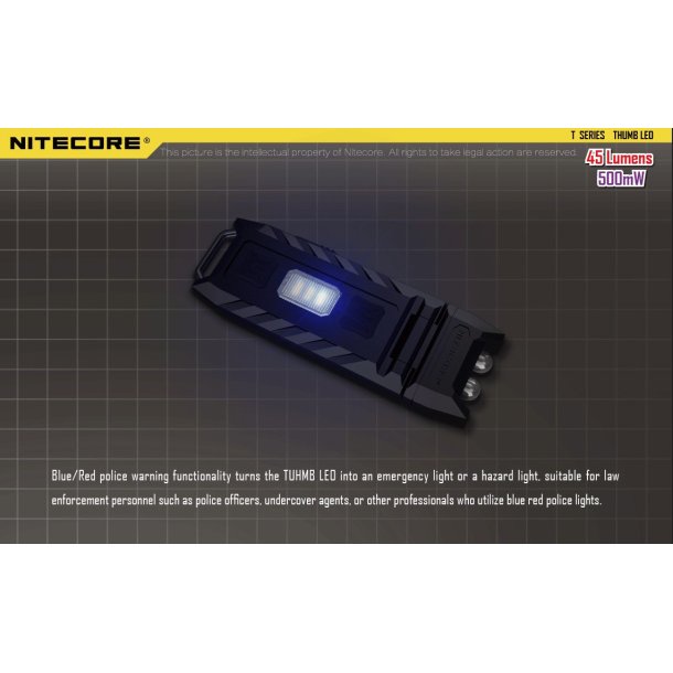Nitecore THUMB LEO - 45 lumens + UV 500mW/365NM