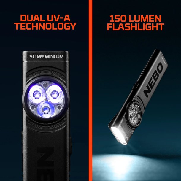 Nebo Slim Mini UV - 150 lumens