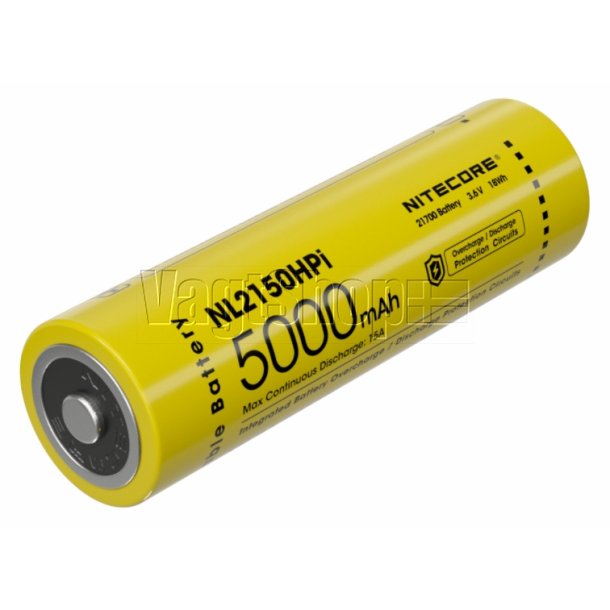 Nitecore genopladeligt Lithium Ion batteri - 5000 mAh