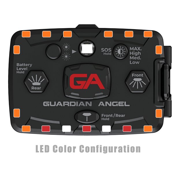 Guardian Angel - orange/orange - op til 800 lumens
