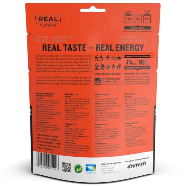 Real Turmat - Kylling i Karry