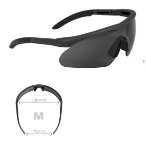 Swisseye Raptor brille - r�gfarvet glas, sort gummistel