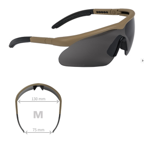 Swisseye Raptor brille - r�gfarvet glas, coyote gummistel