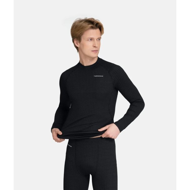 Thermowave MerinoX T-shirt - lange �rmer - sort