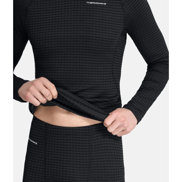 Thermowave MerinoX T-shirt - lange �rmer - sort