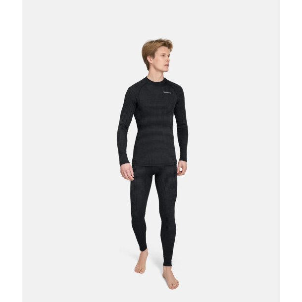Thermowave MerinoX T-shirt - lange �rmer - sort