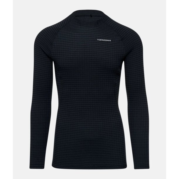 Thermowave MerinoX T-shirt - lange �rmer - sort