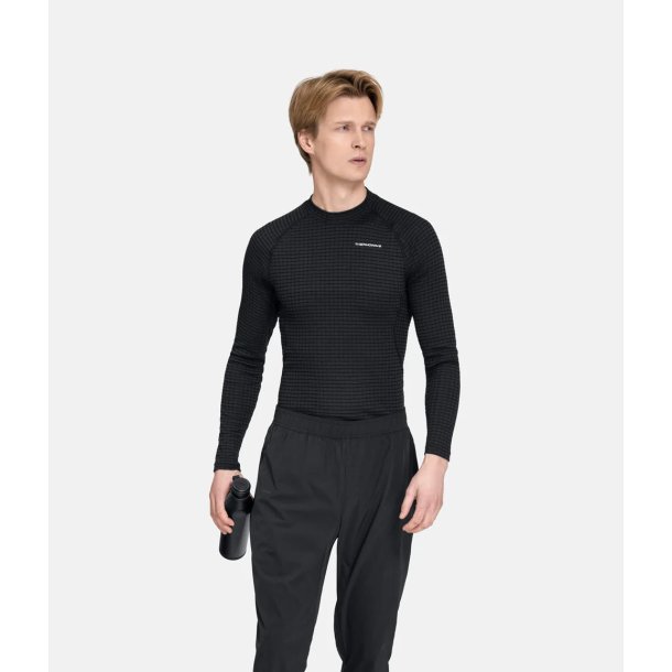 Thermowave MerinoX T-shirt - lange �rmer - sort