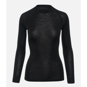 Thermowave T-shirt til kvinder - lange �rmer - sort - M