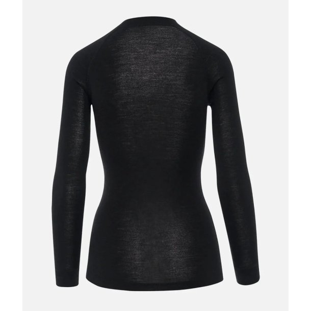 Thermowave T-shirt til kvinder - lange �rmer - sort - M