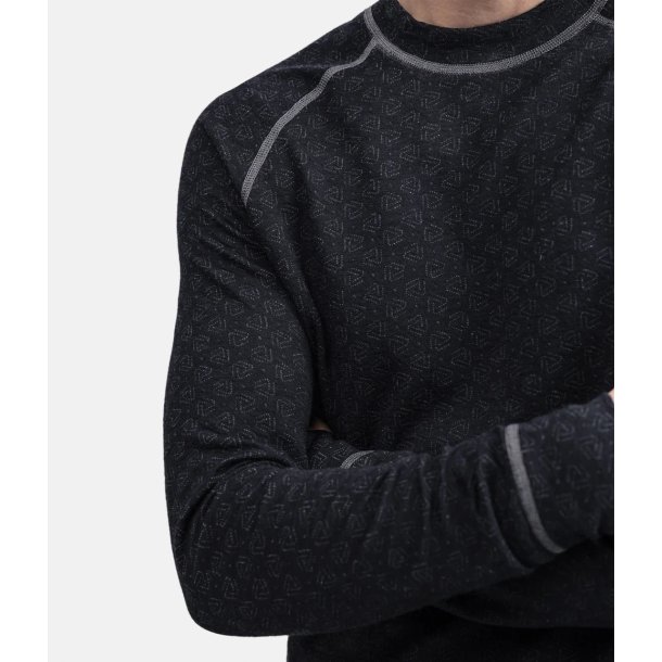 Thermowave Xtreme T-shirt - lange �rmer - sort