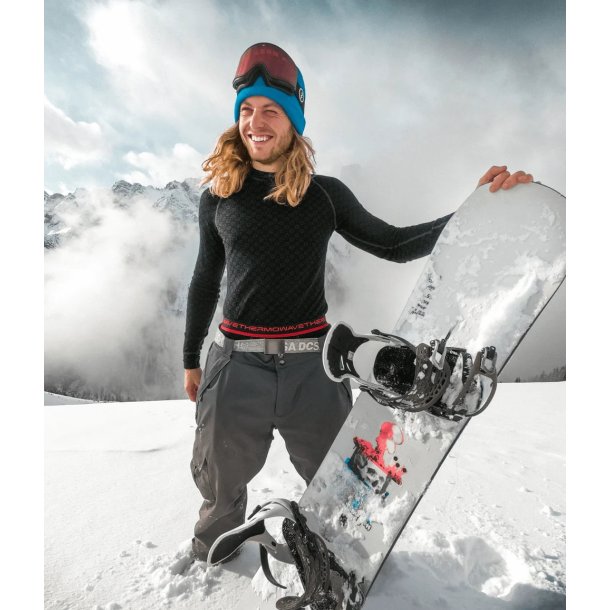 Thermowave Xtreme T-shirt - lange �rmer - sort