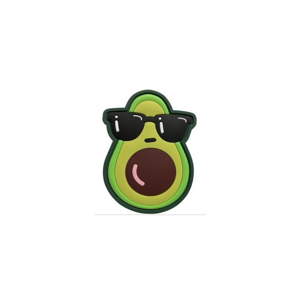 Avocado with Sunglasses PVC patch