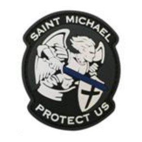Saint Michael Protect Us PVC patch