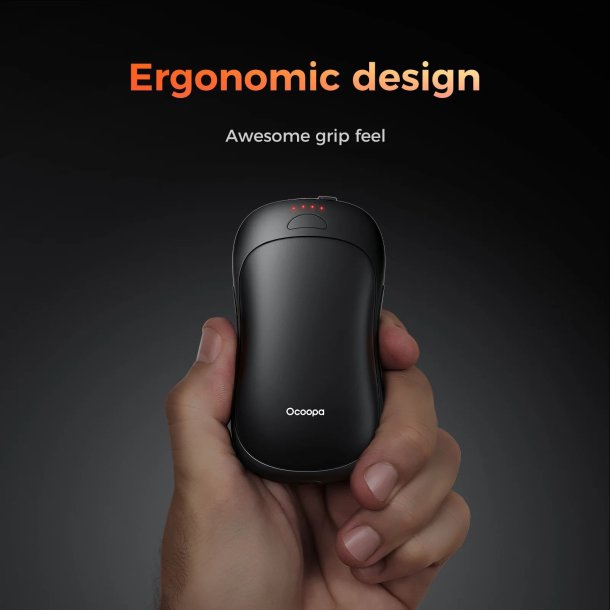 Ocoopa UT3 Pro genopladelig hndvarmer - sort