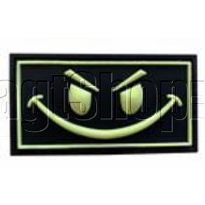 Big Evil Smiley patch - glow
