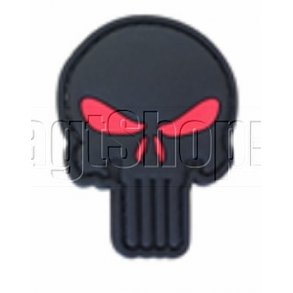 Punisher patch - r�d