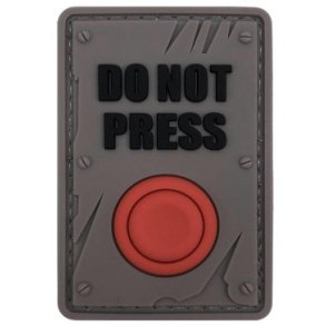 Do Not Press PVC patch