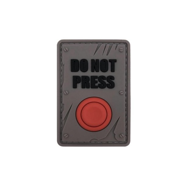 Do Not Press PVC patch