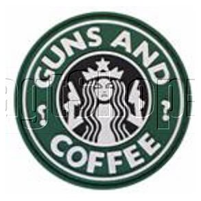 Guns and Coffee patch - gr�n