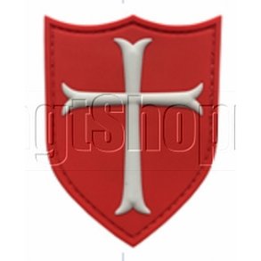 Knights Templar Crusaders Cross patch - r�d
