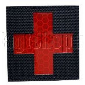 Medic Cross patch reflective - r�d