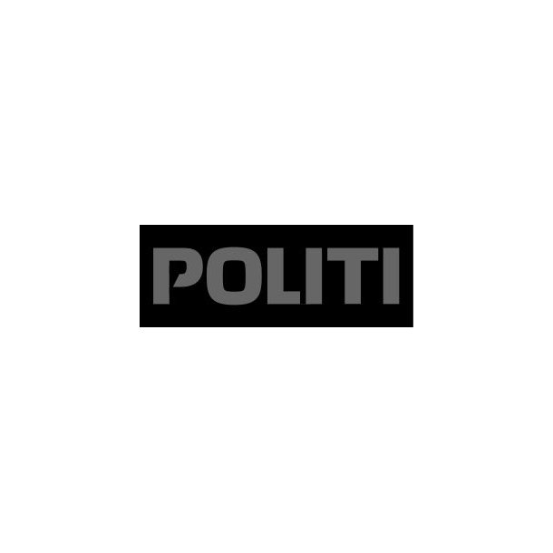 POLITI velcropatch gr/sort - stor