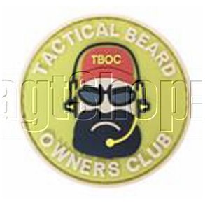 Tactical Beard patch - gul
