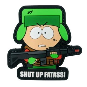 Shut up Fatass PVC patch