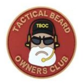 Tactical Beard patch - r�d