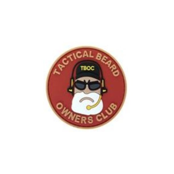 Tactical Beard patch - r�d