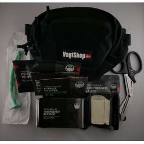 Indhold til MELLEM f�rstehj�lps-/IFAK-pakke inkl. pouch