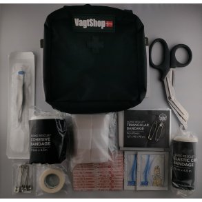 Indhold til LILLE f�rstehj�lps-/IFAK-pakke inkl. pouch