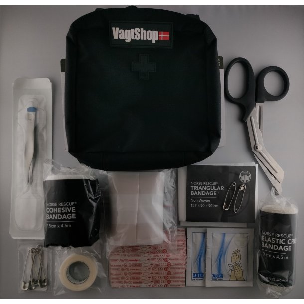 Doc's LILLE f�rstehj�lps-/IFAK-pakke med indhold og pouch