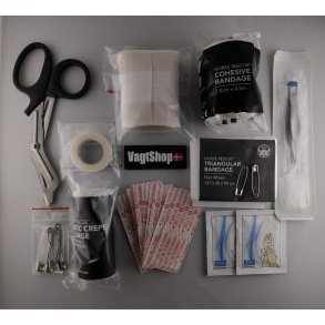 Indhold til LILLE f�rstehj�lps-/IFAK-pakke ekskl. pouch