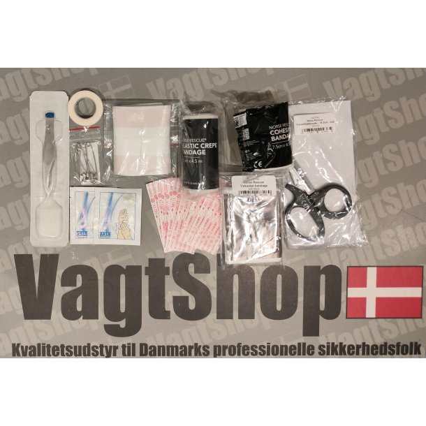 Indhold til LILLE f�rstehj�lps-/IFAK-pakke ekskl. pouch