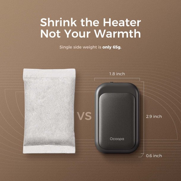 Ocoopa UT4-Young genopladelig hndvarmer - sort