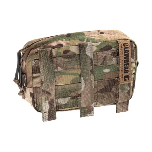 Clawgear Medium Horizontal Utility Pouch Zipped Core - multicam