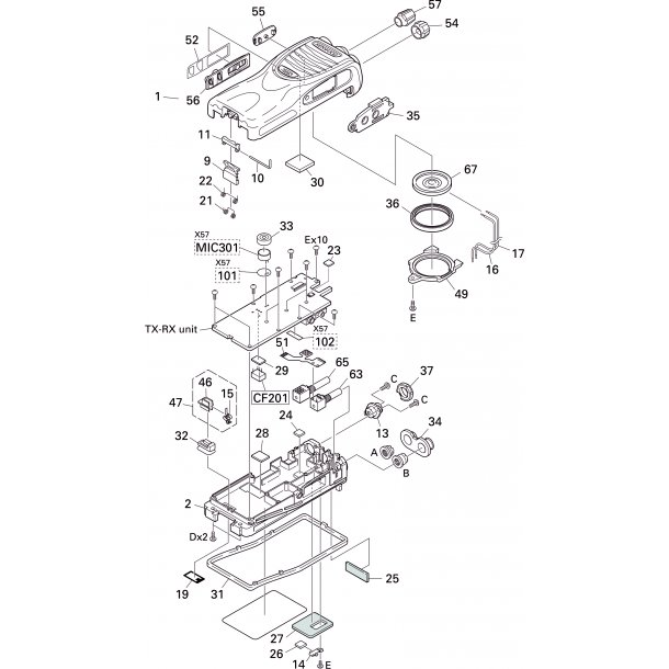 Accessory Connector Kenwood 2-pin TK3302