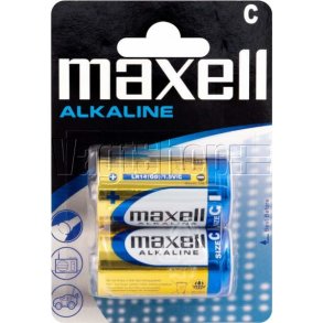 Maxell Alkaline C-cell, 2 stk