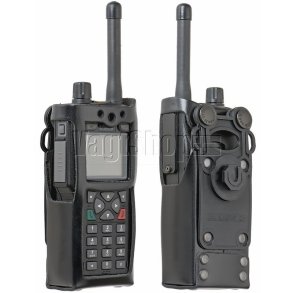 Peter Jones hrd ldertaske til Sepura STP-8000 med Klick Fast