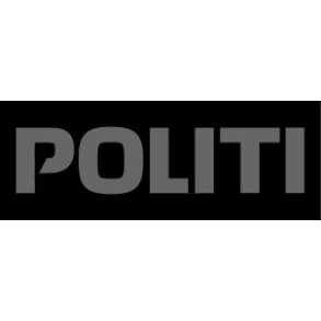 POLITI velcropatch gr/sort - lille