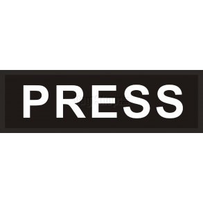 PRESS velcro RYG-mrke (7,5x24 cm)