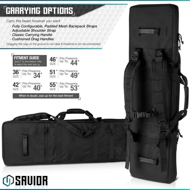 Savior Equipment Double Rifle Case 36