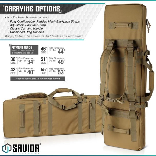 Savior Equipment Double Rifle Case 36
