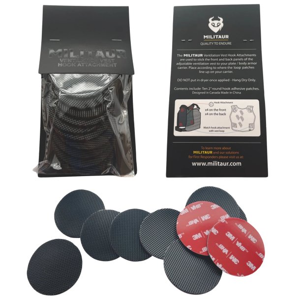 Militaur Ventilation Vest Hook Attachment - sort