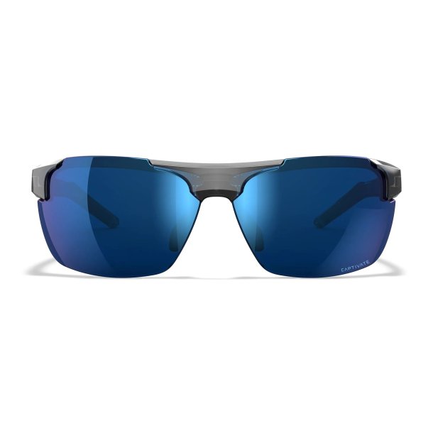 Wiley X Prime - Captivate Polaroid blt spejlglas, blankt transparent grt stel