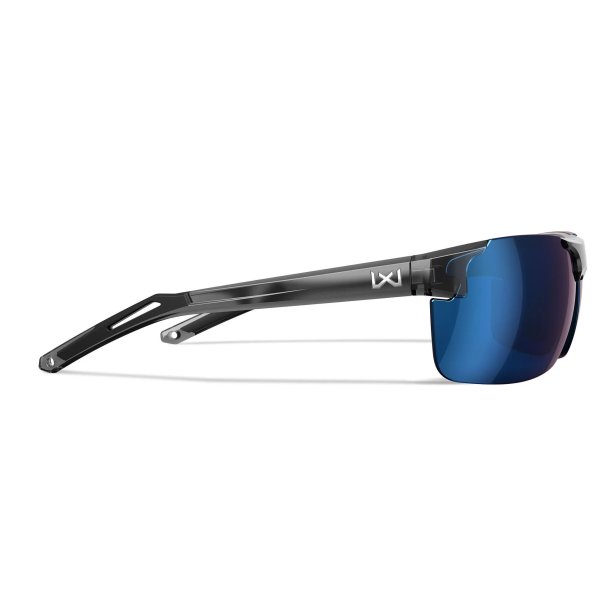 Wiley X Prime - Captivate Polaroid blt spejlglas, blankt transparent grt stel