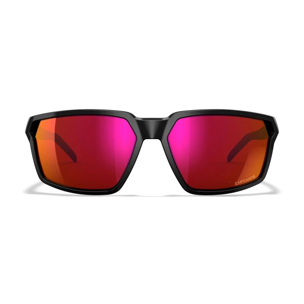 Wiley X Sierra - Captivate rdt spejl glas, blankt sort stel
